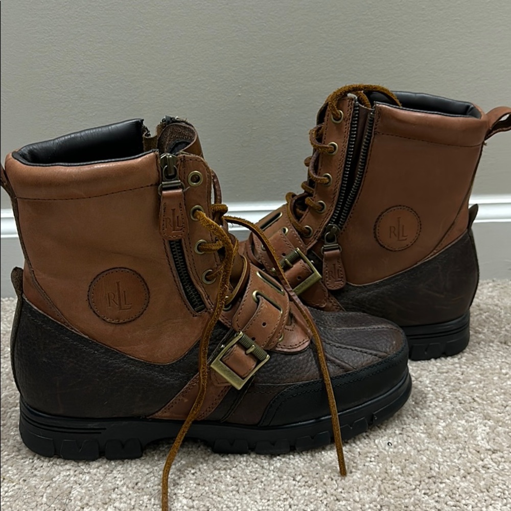 Ralph Lauren Women’s Quanita Leather Boots